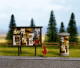 Litfa�-S�ule und Plakattafel
