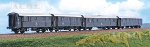 Post-Gep�ckwg.Set 3-teilig grau FS - ACME 55363 Spur H0