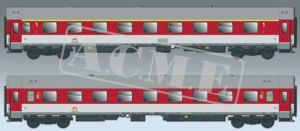 Wagenset Apeer 1.Kl. Bpeer 2.Kl. ZSSK - ACME 55381 Spur H0