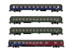 Reisezugwagen-Set DB IV 4-tlg - Arnold HN4359 Spur N