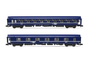 SNCF, 2-tlg. Set T2 Schlafwagen, Ep. IV-V - Arnold HN4405 Spur N