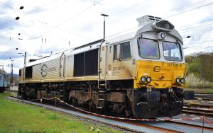 Euro Cargo Rail, Diesellok Class 77, wei�-gelb, BLE-Sounddec - Arnold HN9080HM Spur TT