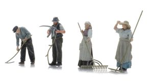 Heuernte mit Sense (4x) - Artitec 5870073 Spur H0