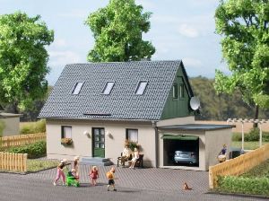 H0 Einfamilienhaus mit Garage - Auhagen 11454 Spur H0