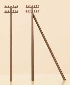 H0 12 Telegrafenmasten - Auhagen 41204 Spur H0
