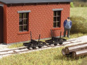 H0 Drehschemellorenattrappen - Auhagen 41707 Spur H0