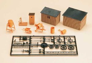 HT 1 Toilettenh. + 2 Schuppen - Auhagen 42571 Spur H0