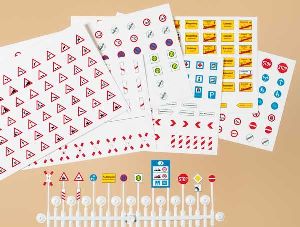 HT Stra�enverkehrszeichen - Auhagen 42601 Spur H0