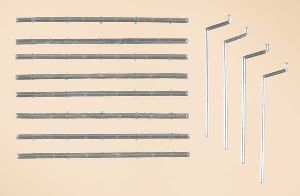 HT Dachrinnen, Fallrohre - Auhagen 48643 Spur H0