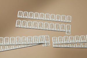 H0 Fenster wei� - Auhagen 80200 Spur H0