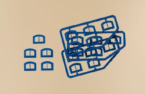 H0 Fenster M blau - Auhagen 80218 Spur H0