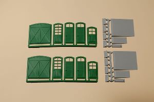 H0 Tore+T�ren gr�n,Stufen,Ram - Auhagen 80250 Spur H0