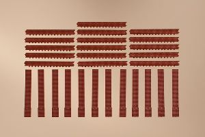 H0 S�ulen kurz, Ziegelfr. rot - Auhagen 80410 Spur H0