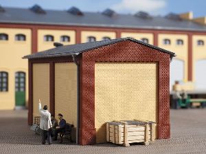 H0 Giebel kl.+ Ecks�ulen rot - Auhagen 80412 Spur H0