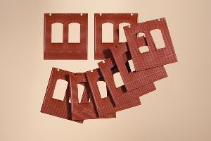 H0 W�nde 2390A rot - Auhagen 80515 Spur H0