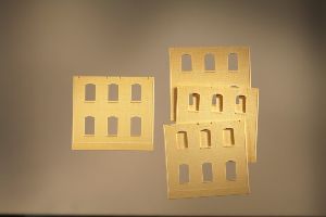 H0 W�nde 2324F gelb - Auhagen 80614 Spur H0