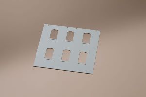 H0 4 W�nde 2324D geputzt - Auhagen 80701 Spur H0