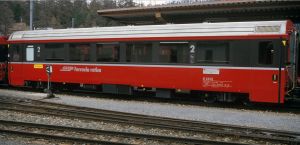 H0m RhB B 2494 Einheitswagen IV Bernina Express - Bemo 3244104 Spur H0m