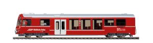 H0m RhB BDt 1755 Steuerwagen NEVA-Retica rot - Bemo 3249105 Spur H0m