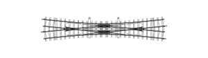 H0m 12� Doppelkreuzungsweiche, 220 mm - Bemo 4215000 Spur H0m