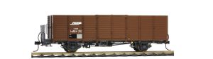 0m RhB E 6635 Holzwand-Hochbordwagen dunkelbraun - Bemo 9451115 Spur 0m