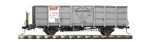 0m RhB Fb 8517 Stahlwand-Hochbordwagen grau - Bemo 9455137 Spur 0m