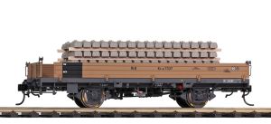 0m RhB Kk-w 7371 Niederbordw. Betonschwellen - Bemo 9463101 Spur 0m