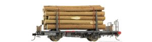 RhB Kk-w 7303 Rungenwagen mit Holzladung - Bemo 9464103 Spur 0m