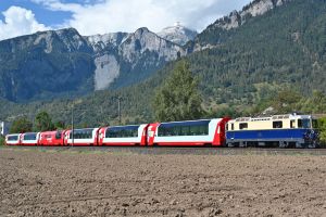 RhB WRp 3831 Servicewagen Glacier Express - Bemo 9589131 Spur 0m
