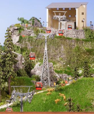 H0 Seilbahn Hahnenkamm, Geschenkpackung - Brawa 6342 Spur H0