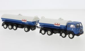 Brekina Starline, Fiat 690 Millepiedi Tanklastzug, 1960, Oli - Brekina 58453 1:87