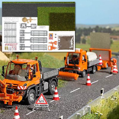 Komplett-Set M�harbeiten H0 - Busch 1166 Spur H0