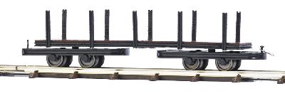 Flachwagen mit Rungen H0f - Busch 12245 Spur H0f
