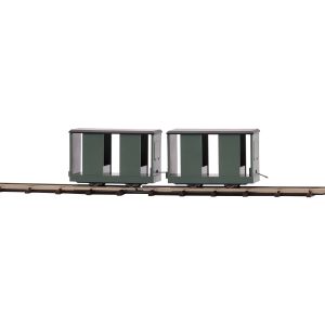 Zwei Mannschaftswagen H0f - Busch 12266 Spur H0f