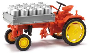 Traktor RS09 Pritsche + Milch - Busch 210005001 1:87