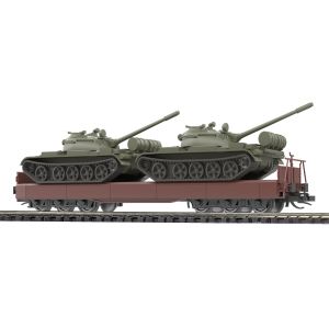 Flachwagen Samm 4818 T-55A TT - Busch 31650 Spur TT