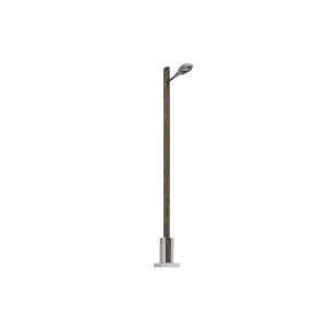 Lampe mit Holzmast H0 - Busch 4134 Spur H0