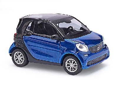 Smart Fortwo 14 �CMD�, blau - Busch 50700 1:87