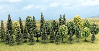 Mischwald TT N Z, 30 B�ume gemischt 3 - 6 cm hoch - Busch 6589 allgemein