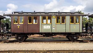 Preu�. Personenwagen KPEV braun/grau 3./4.-Klasse - Dingler 119800 Spur 1