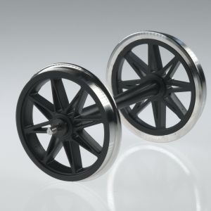 Speichenradsatz schwarz 1 Meter FineScale - Dingler 1Z18202 Spur 1