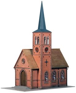 Kleinstadt-Kirche - Faller 130239 Spur H0
