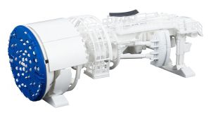 Tunnelbohrmaschine im Bau - Faller 130897 Spur H0