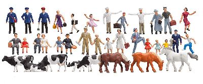 Einsteiger-Set Figuren, 36 St - Faller 153007 Spur H0