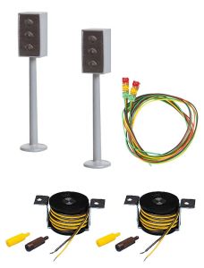 2 LED-Ampeln mit Stopp-Stelle - Faller 161656 Spur H0