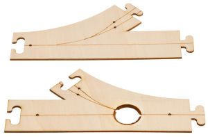 Laser-Street Abzweigung und E - Faller 161940 Spur H0