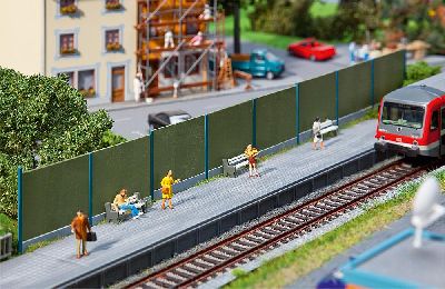 L�rmschutzwand Beton - Faller 180420 Spur H0