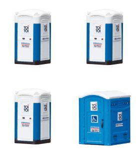 Mobile Toilettenkabinen TOI T - Faller 180543 Spur H0