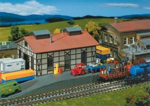 Verladerampe mit Kran - Faller 222179 Spur N