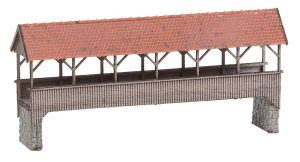 �berdachte Fu�g�ngerbr�cke - Faller 222574 Spur N